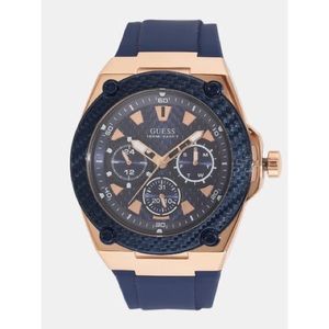 Guess W1049G2 Round Navy Blue Dial Analog Watch